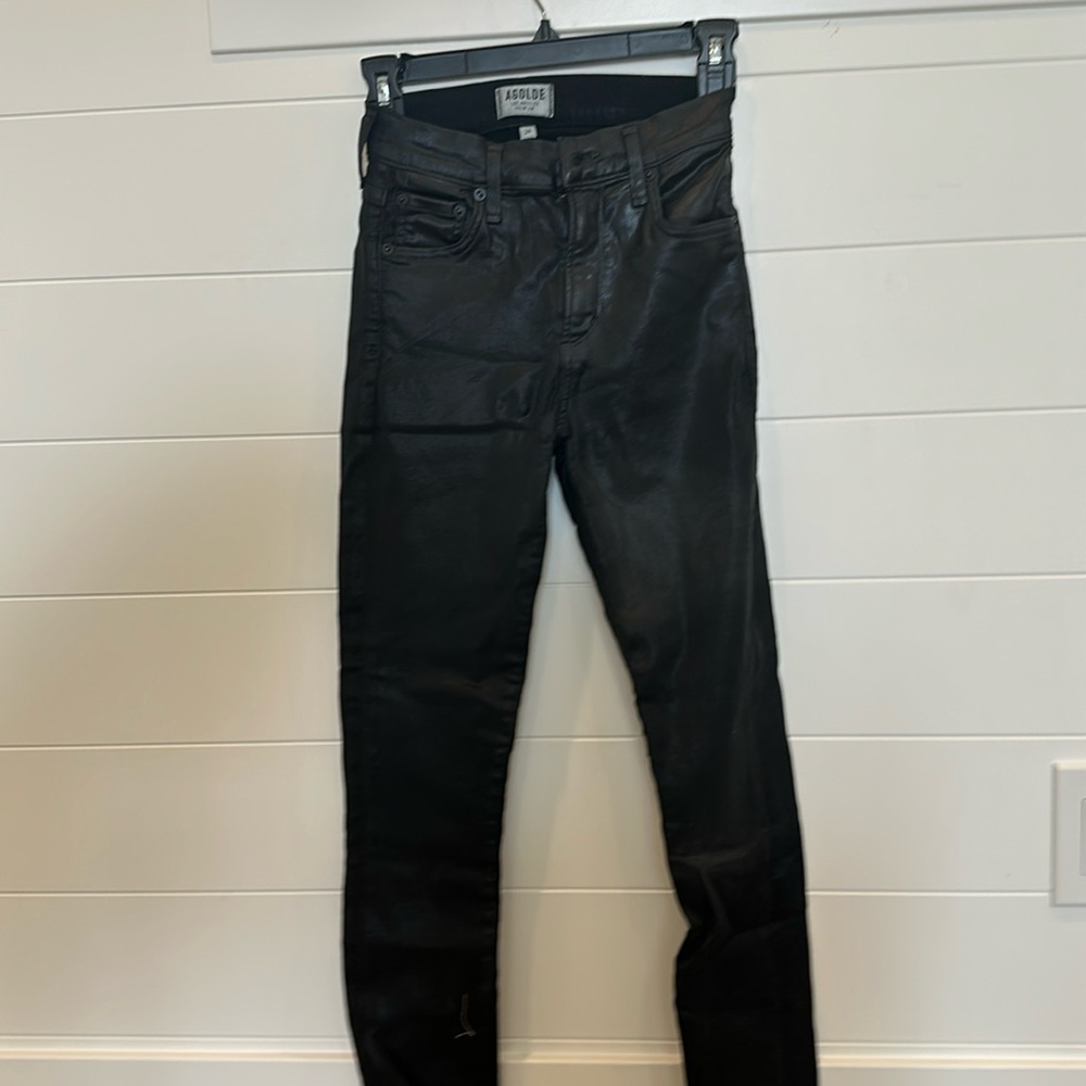 Agolde coated jean